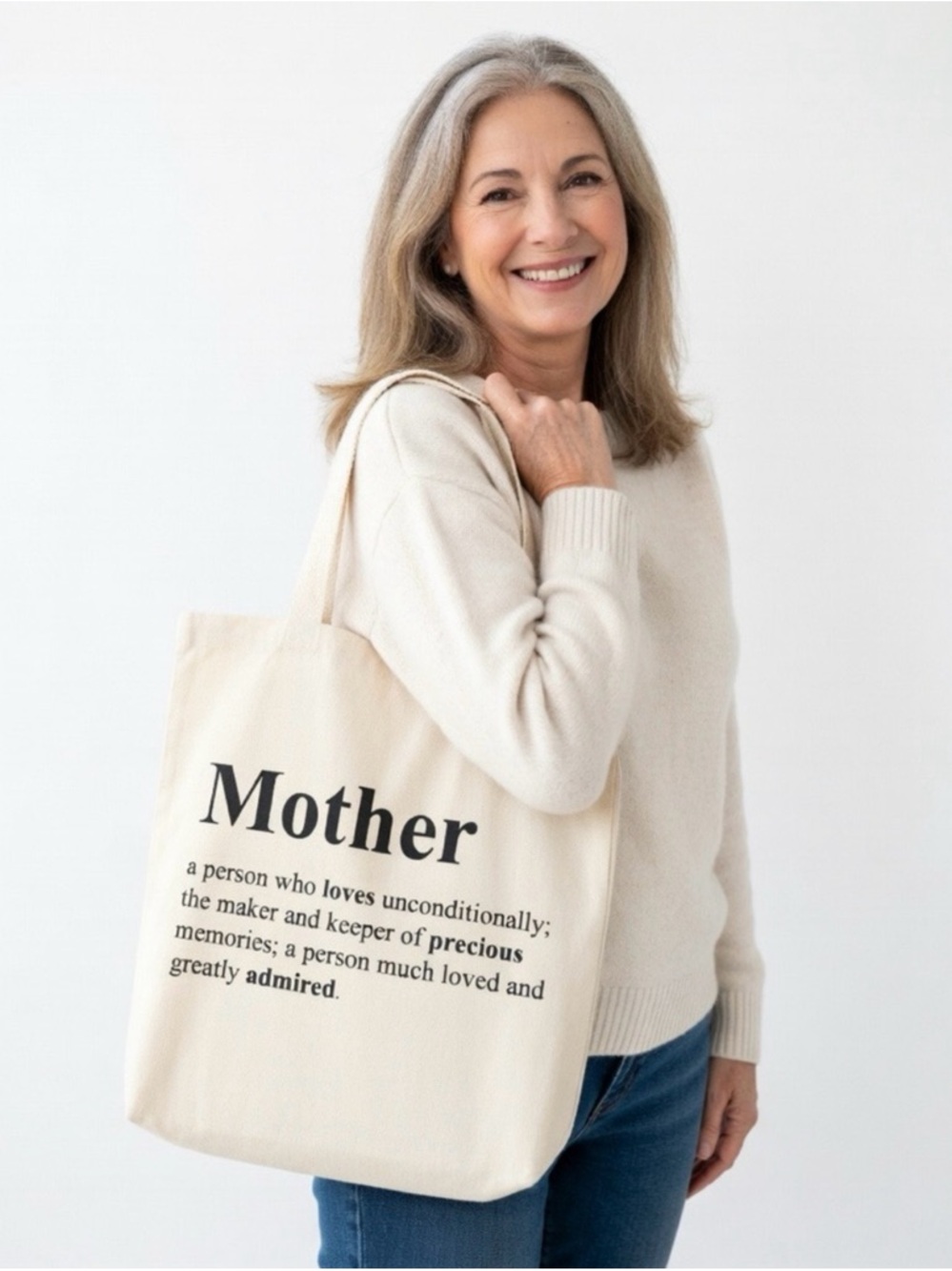 Mother Definition Mother's Day Canvas Tote Bag- NWT